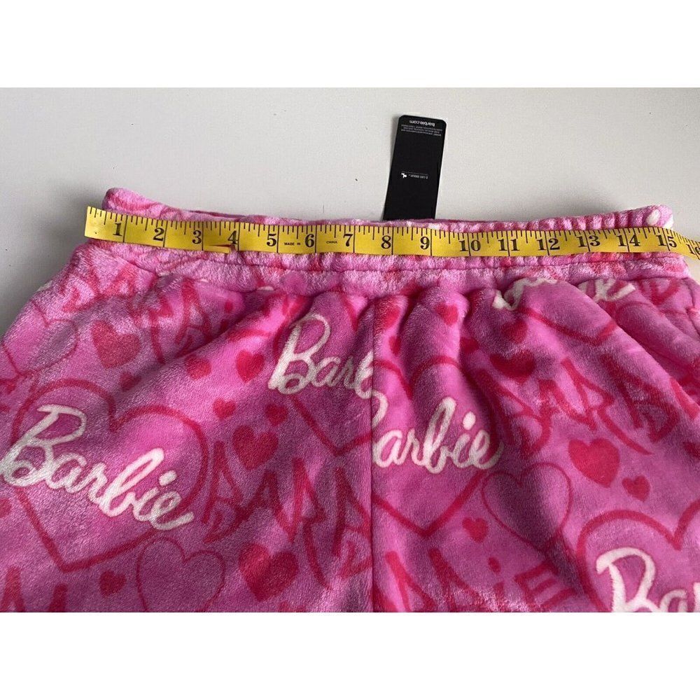 Barbie Apparel Women’s Sz L Hot Pink Logo Shorts Super Soft‎ With Pockets NEW - Picture 8 of 12